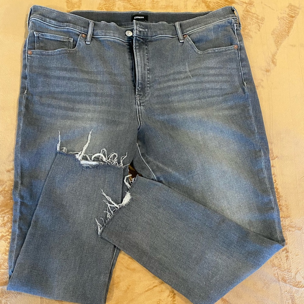 Express skinny mid-rise cropped jean